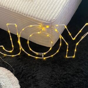 Joy LED Holiday Sign Light - Warm White